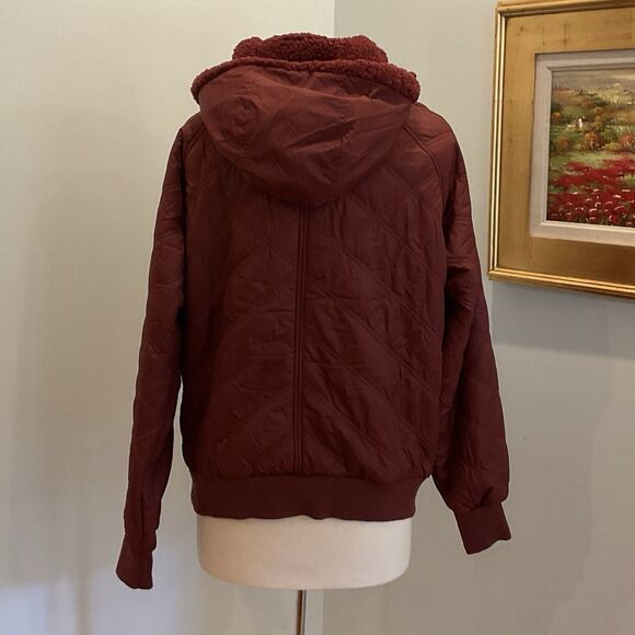 Prana Esla Half Zip Insulated Pullover Maroon Women’s Large NWT $180 - Picture 5 of 9